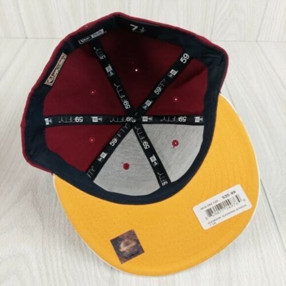Cleveland Cavaliers New Era 59Fifty Fitted Hat Size 7 1/2 Hardwood Classics - Picture 6 of 10